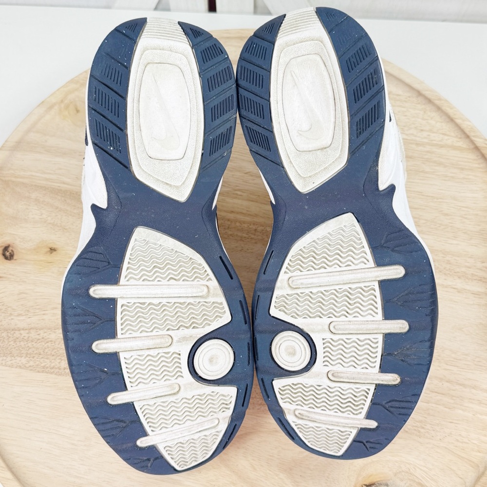 Nike Air Monarch IV 4E Wide Fit Workout Sneakers White Blue‎ Mens 8 416355-102 - Picture 8 of 11